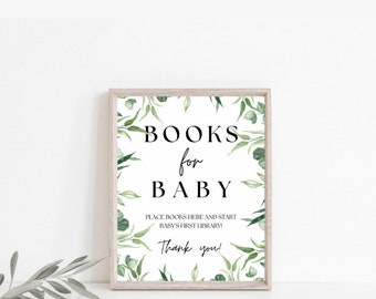 Książki z motywem zieleni dla dzieci, Książki boho dla dzieci, Książki do druku na baby shower dla dzieci, Greenery baby shower, Floral baby shower