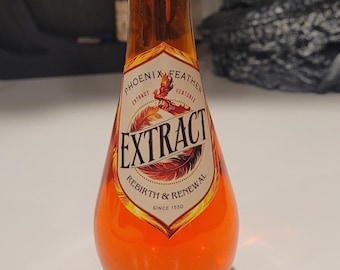 Phoenix Feather Extract (Design #5)!  Magical Apothecary Glass Potion | Sensory Bottle | Witchy Decor | Apothecary Elixir | Fantasy Oddity