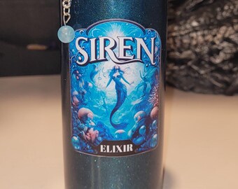 Siren Elixir (Design #6)!  Magical Apothecary Glass Potion | Sensory Bottle | Witchy Decor |Apothecary Art | Poison Elixir | Fantasy Oddity