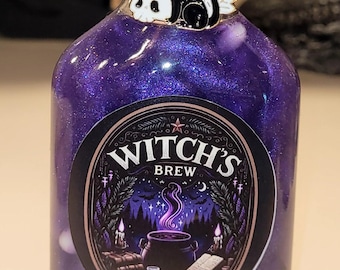 Witches Brew Flask! - Magical Apothecary Potion | Sensory Bottle | Witchy Decor | Glass Art | Poison Elixir | Fantasy Oddities
