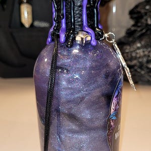 Deadly Nightshade! (Design #1) Magical Apothecary Glass Potion | Sensory Bottle | Witchy Decor | Poison Elixir | Fantasy Oddities image 3