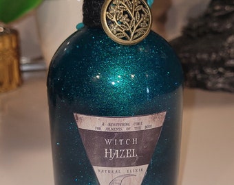 Witch Hazel Brew!  Magical Apothecary Glass Potion | Sensory Bottle | Witchy Decor | Poison Elixir | Fantasy Oddities