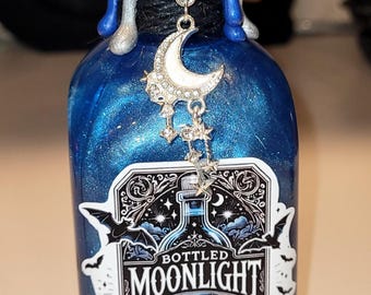 Bottled Moonlight! (Design #4) | Magical Apothecary Potion | Sensory Bottle | Witchy Decor | Poison Elixir | Fantasy | Oddities | Celestial