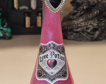 Love Potion! (Design #2) | Magical Apothecary Potion | Sensory Bottle | Witchy Decor | Poison Elixir | Fantasy | Oddities | Celestial