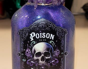 Poison Potion Flask! - Magical Apothecary Potion | Sensory Bottle | Witchy Decor | Glass Art | Poison Elixir | Fantasy Oddities