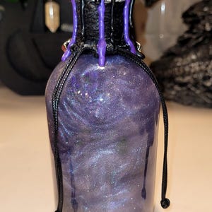 Deadly Nightshade! (Design #1) Magical Apothecary Glass Potion | Sensory Bottle | Witchy Decor | Poison Elixir | Fantasy Oddities image 7