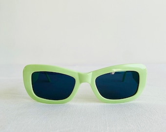 90s Original Disco Punk Sunglasses in Minty Green