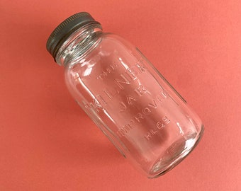 Véritable bocal de conservation vintage des années 50 et 60 3 lb / bocal en verre vintage à collectionner