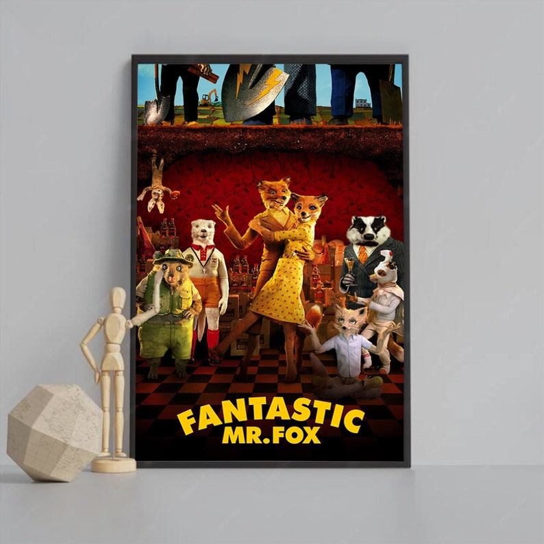 Fantastic Mr. Fox Poster Movie Poster Minimalist Aesthetic Poster Wall ...