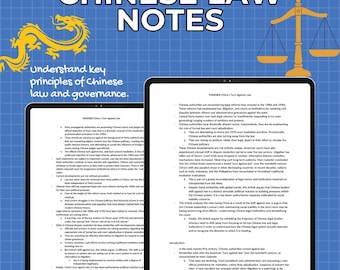 Chinese Law | LLB Law | Oxford University | Cambridge University | Study Notes