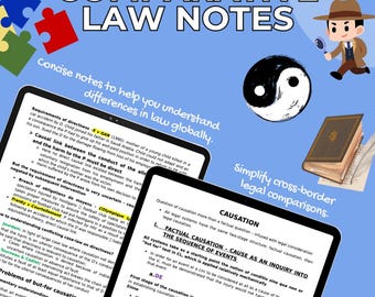 Comparative Law | LLB Law | Oxford University | Cambridge University | Study Notes