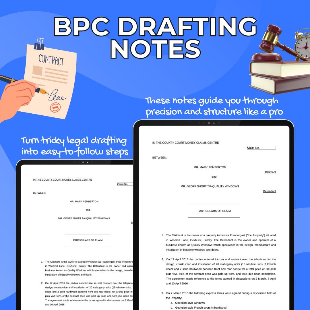BPC Drafting | BPTC Law | University of Cambridge | University of ...