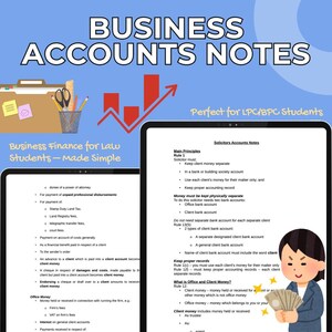 Business Accounts | LPC Law | Oxford University | Cambridge University | Study Notes