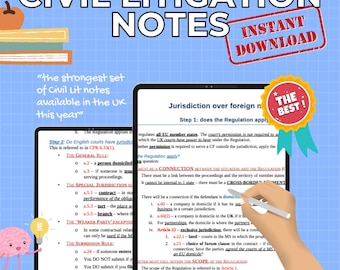 Civil Litigation | LPC Law | Oxford University | Cambridge University | Study Notes