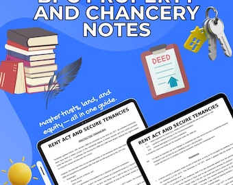 BPC Property and Chancery | BPC Law | Oxford University | Cambridge University | Study Notes