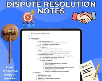 BPC Commercial Dispute Resolution | BPC Law | Oxford University | Cambridge University | Study Notes
