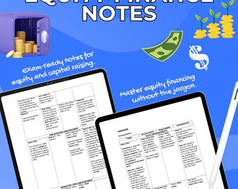 Equity Finance Law | LPC Law | Oxford University | Cambridge University | Study Notes