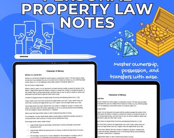 Personal Property Law | LLB Law | Oxford University | Cambridge University | Study Notes