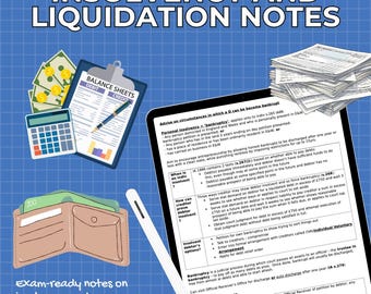 Insolvency and Liquidation Law | LPC Law | Oxford University | Cambridge University | Study Notes