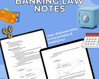 Banking Law Notes | LLB Law | Oxford University | Cambridge University | Study Notes