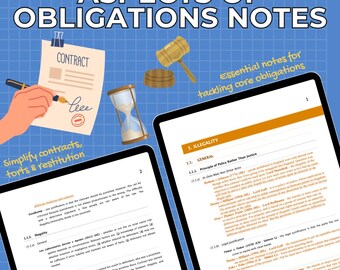 Aspects Of Obligations | LLB Law | Oxford University | Cambridge University | Study Notes