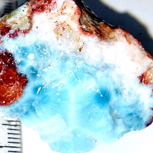 Larimar Specimen-rare blue white crystal  25g -TOP quality collector&#39;s item- relax your mind, speak openly from the heart,blue rock,high end