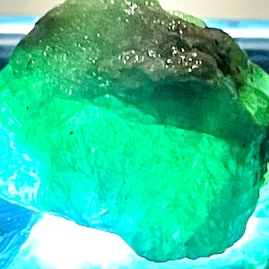 Tsavorite Untreated loose gemstone-rare amazing rough crystal, 65ct, Chromium Garnet translucent-  January and May birthstone