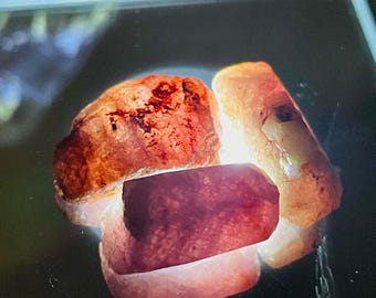Rubin- und Saphirsteine, 3-teiliges 48-Karat-Rohsteinset für die Schmuckherstellung