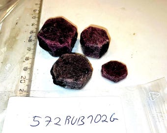 Ruby Rough Gemstones Wholesale Lot  -Rare quality 102g for Jewelry Making,big speciemen Natural Decor- with Deep love energy- Bulk Minerals