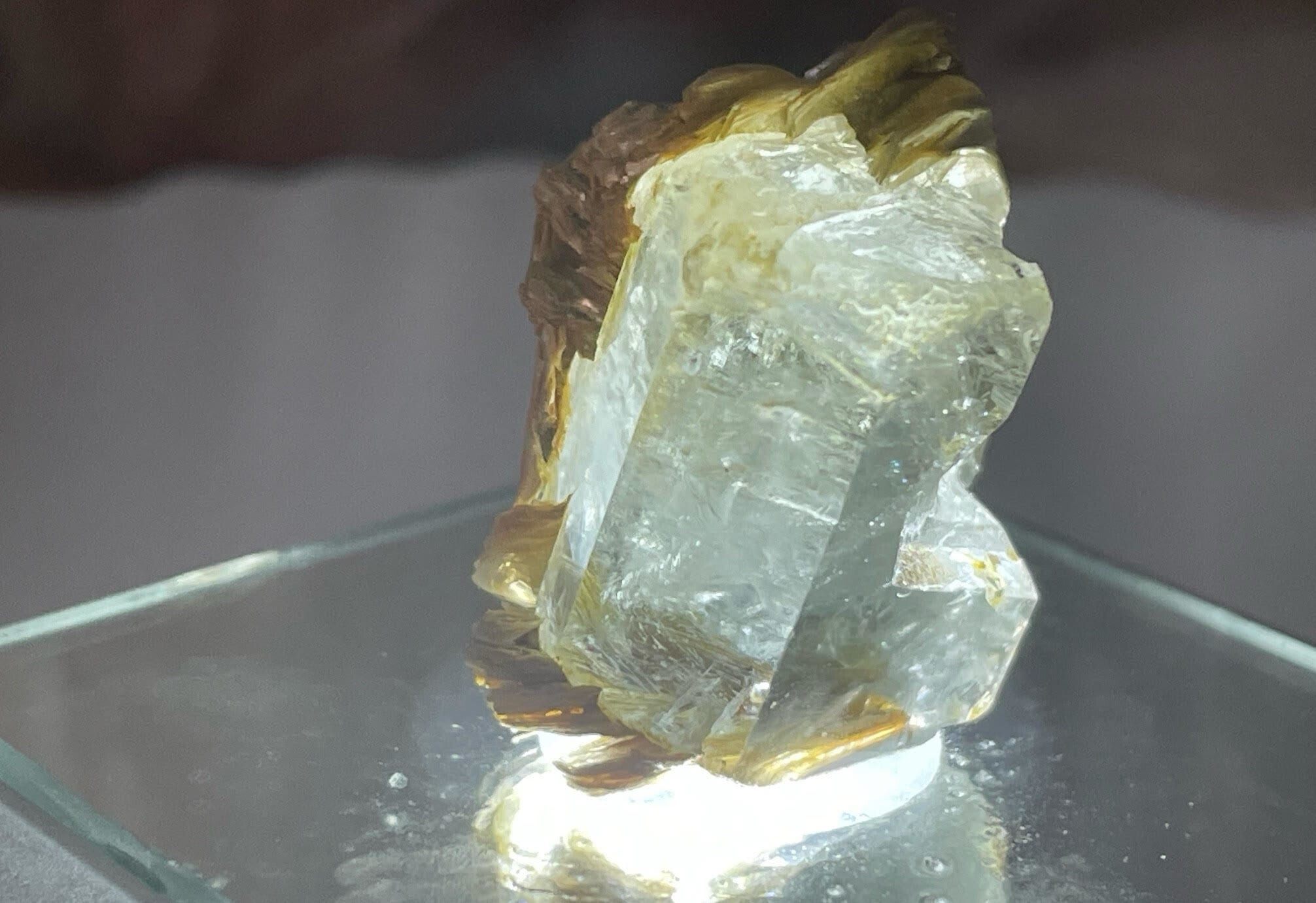 アクアマリン 原石 17g - 希少結晶、天然石標本、ヒーリング