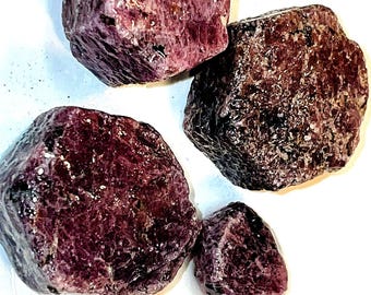 Ruby Rough Gemstones Wholesale Lot  -Rare quality 94g for Jewelry Making,big speciemen Natural Decor- with Deep love energy- Bulk Minerals