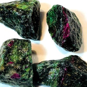 Ruby Zoisite rough gemstones-165g-for jewelry making,combination of passion and patience, for happiness,appreciation,some partly translucent