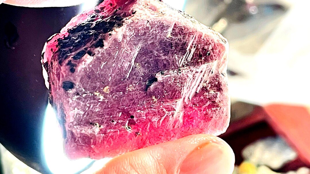 Large Ruby Rough Gemstone -rare Quality 56g Hexa Form for Jewelry ...