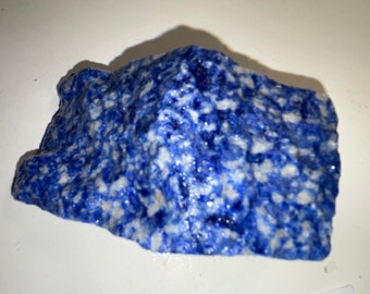Rare Hauyne Rough Stone -Blue Specimen - 200g Rare Hauynite Healing Crystal Mineral for Collectors & Energy Work