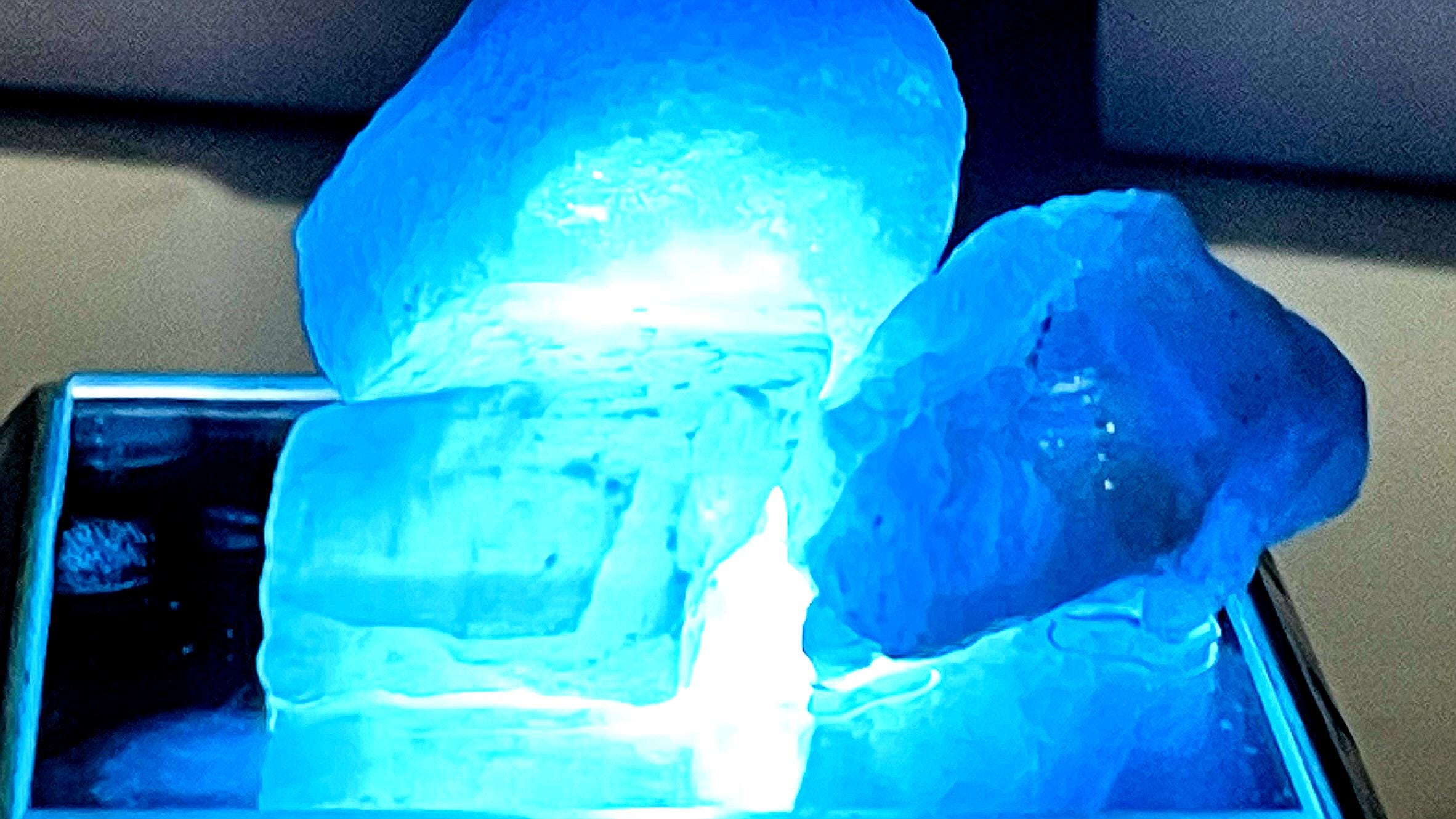 ブルー方解石透明標本結晶 230ct - ファセット原石 ジュエリー作り