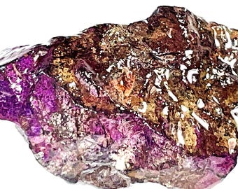 Espécime Mineral Purpurite - Pedra Púrpura para Cura do Chakra da Coroa, 54g Pedra Preciosa Única, Decoração Espiritual, Cristais e Minerais, Pedra Bonita
