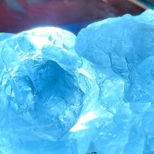 Celestine rough light blue transparent crystals 67ct- raw gemstones, gem grade- facet rough- calm relax energy,increase intelligence