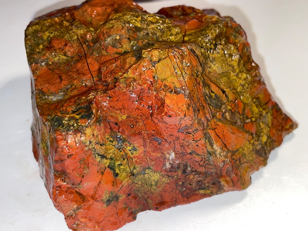 Jasper Multicolor - Red - Rough Stone - 530g - Healing Stone / Crystal ...