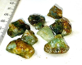 Cristales de aguamarina transparentes de 80 quilates en bruto para joyería, piedras naturales únicas y cristales curativos - Piedras facetadas en bruto