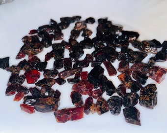 Rhodolite garnet  ;100g -1000g  , from  Tanzania ;  rough stones for jewelry making- ready for faceting