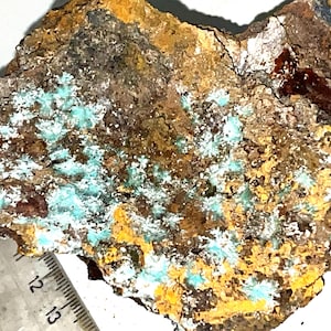 Aurichalcite Specimen - Multicolor Healing Stone, Unique Shape 141g, Quality Mineral from Greece, Metaphysical Rock for Collectors