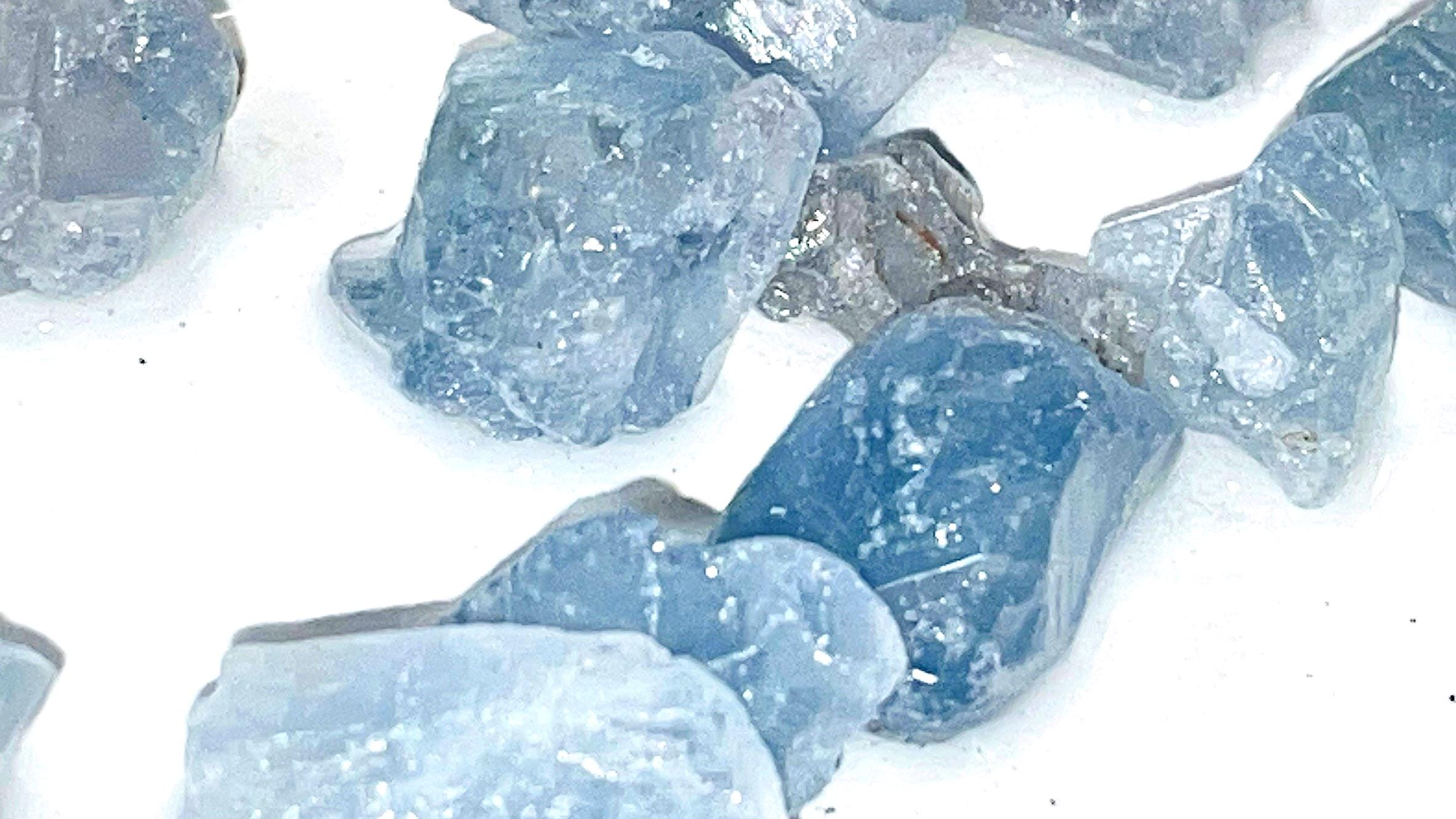 Celestine Rough Light Blue Transparent Crystals 100g- Raw Gemstones, Gem  Grade- Facet Rough- Calm Relax Energy,increase Intelligence - Etsy, image size:2364x1330