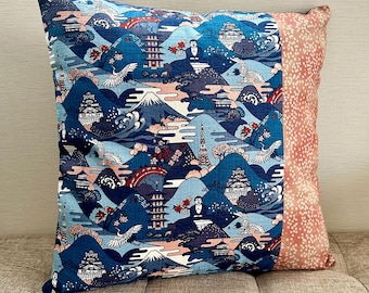 Japanese Fabric Cushion Cover - Decorative Throw Pillow Case for Home Decor