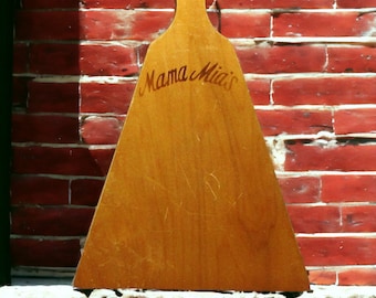 Vintage Mama Mia's Wood Pizza Peel Paddle