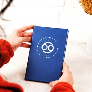 Zodiac Sign Journal, Custom Journal, Journal and Notebook, Leather Journal, Custom Zodiac Journal, Astrology Sign Journal, Astrology Gift