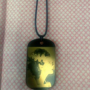 lazer engraved dog tag necklaces
