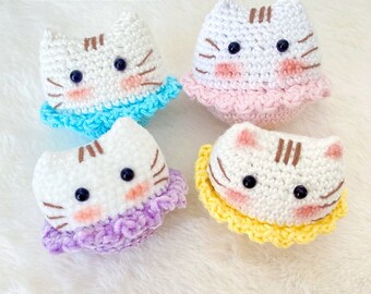 Mochi Amigurumi Cat Crochet Pattern: Easy No-Sew (PDF Pattern)