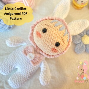 PDF Crochet pattern, Little Conillet, Amigurumi pattern, bunny crochet pattern, rabbit crochet pattern, crochet bunny, bunny pattern