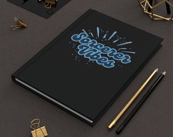 Dnd Journal- Sorcerer Vibes Retro Blue and Black Journal / Libro de notas de mazmorras y dragones / Regalos de juegos TTRPG para mujeres