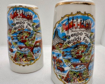 1974 Spokane Worlds Fair Salt & Pepper Shakers